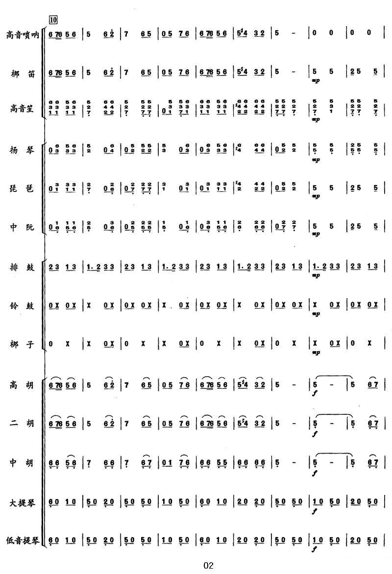 艾哈默德兄弟（突尼斯民歌、合奏总谱）其它曲谱（图2）
