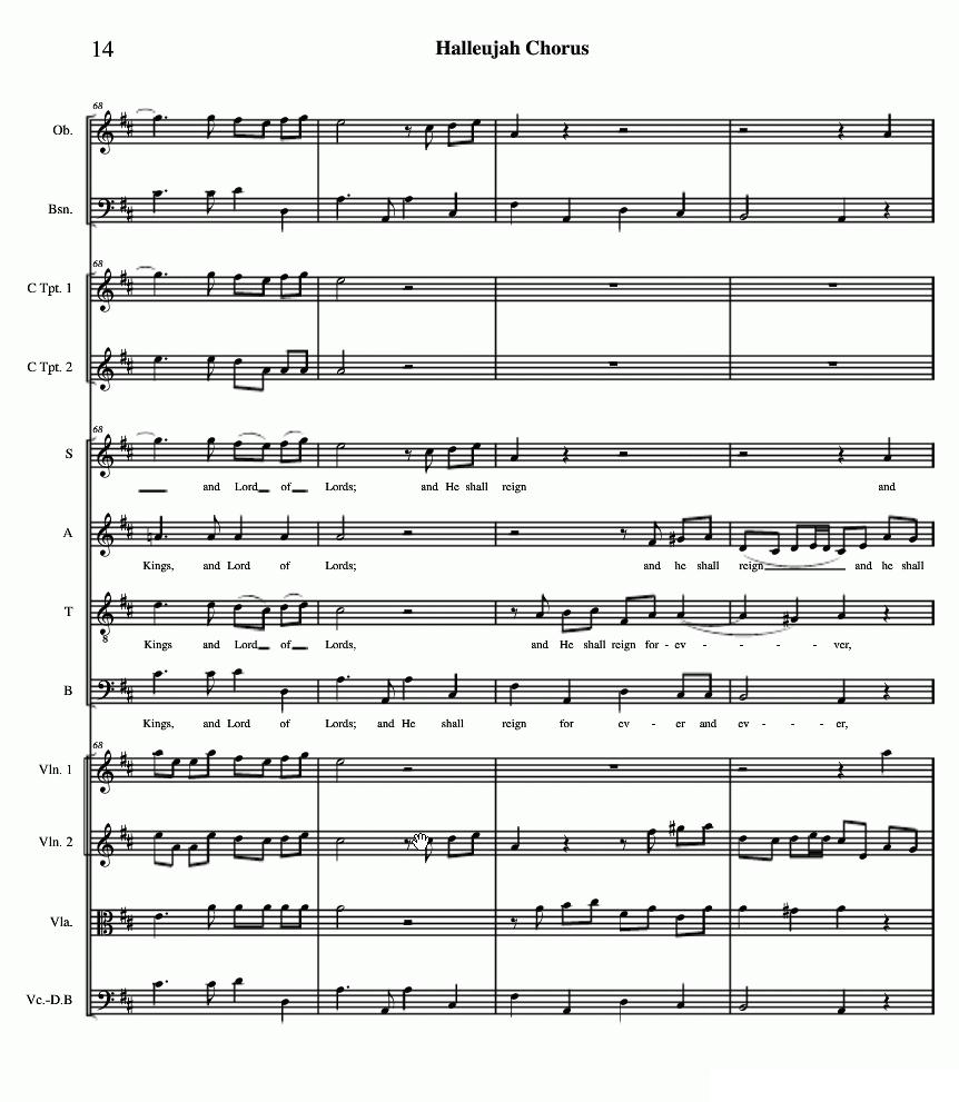 哈利路亚总谱11-19（Halleujah Chorus）其它曲谱（图4）