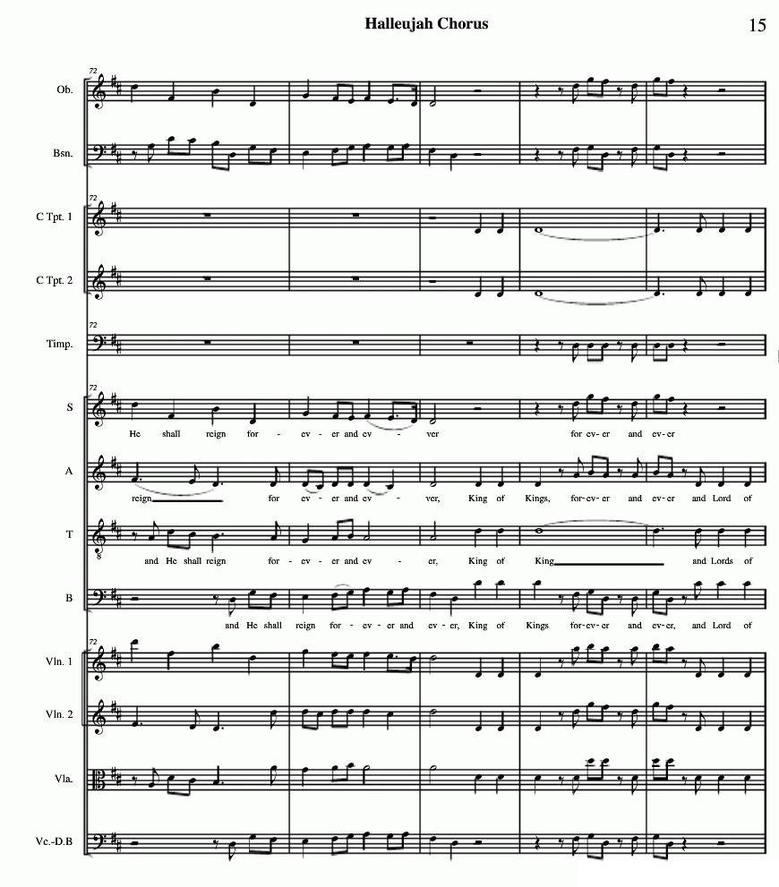 哈利路亚总谱11-19（Halleujah Chorus）其它曲谱（图5）