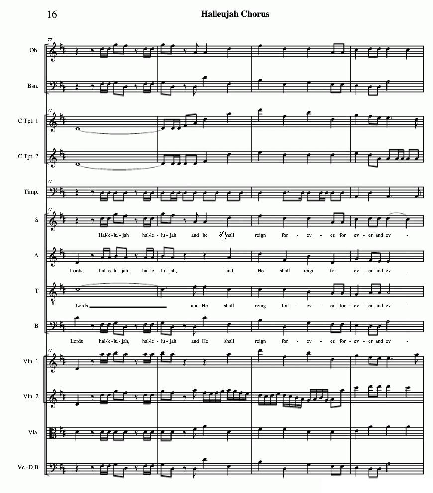 哈利路亚总谱11-19（Halleujah Chorus）其它曲谱（图6）