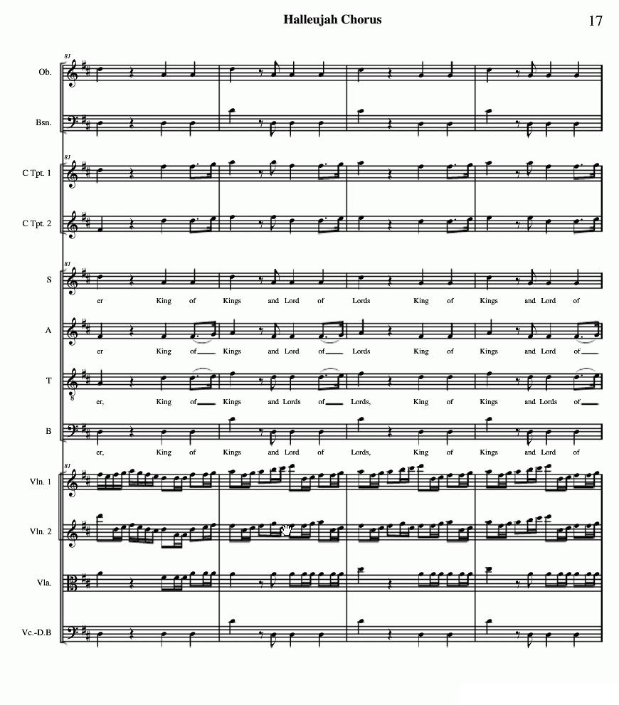 哈利路亚总谱11-19（Halleujah Chorus）其它曲谱（图7）