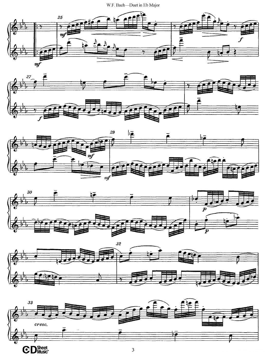 Eb大调二重奏其它曲谱（图3）