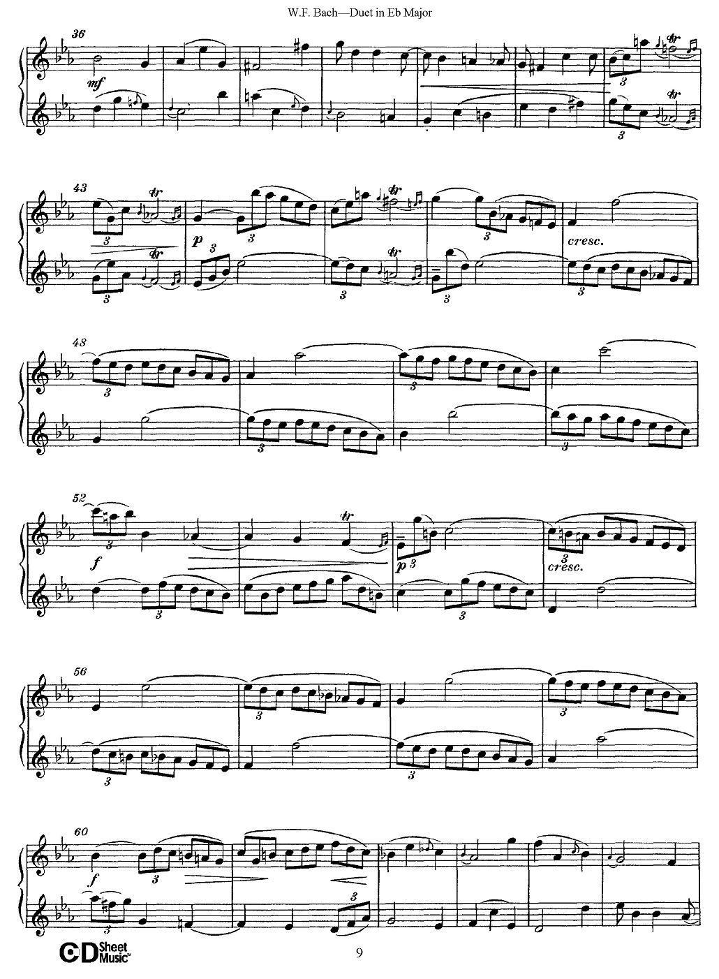 Eb大调二重奏其它曲谱（图9）