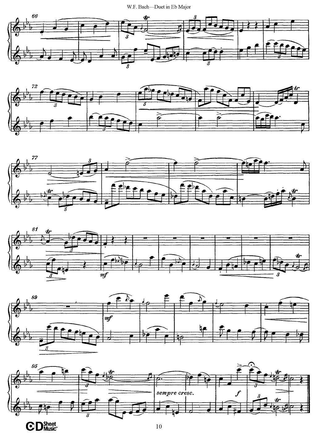 Eb大调二重奏其它曲谱（图10）
