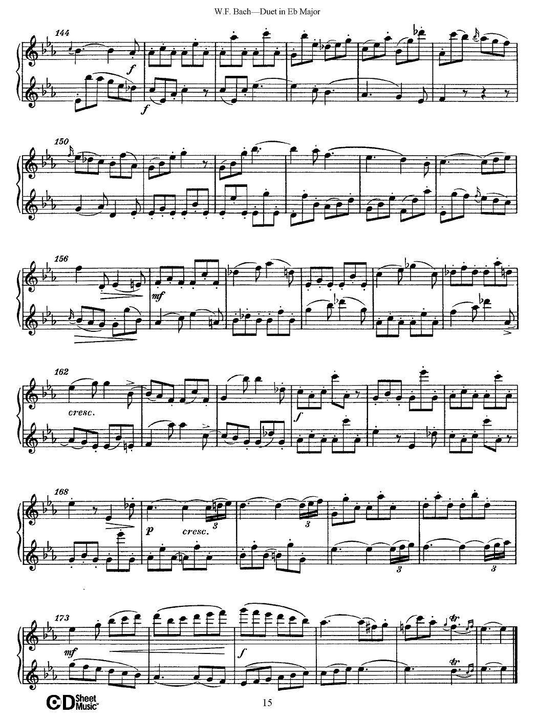 Eb大调二重奏其它曲谱（图15）