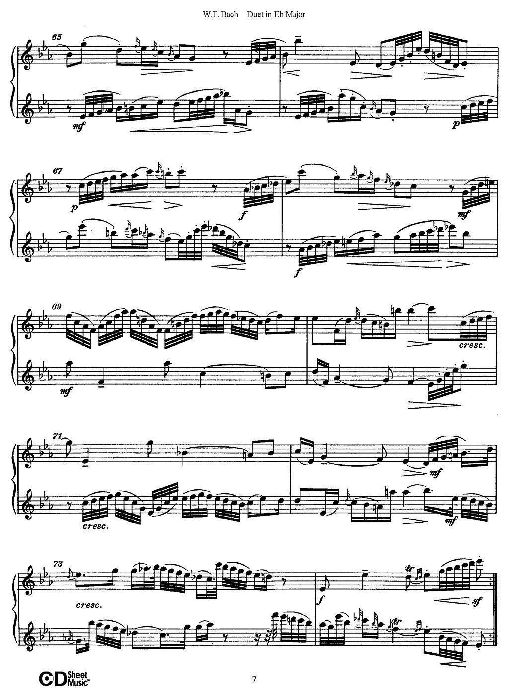 Eb大调二重奏其它曲谱（图7）