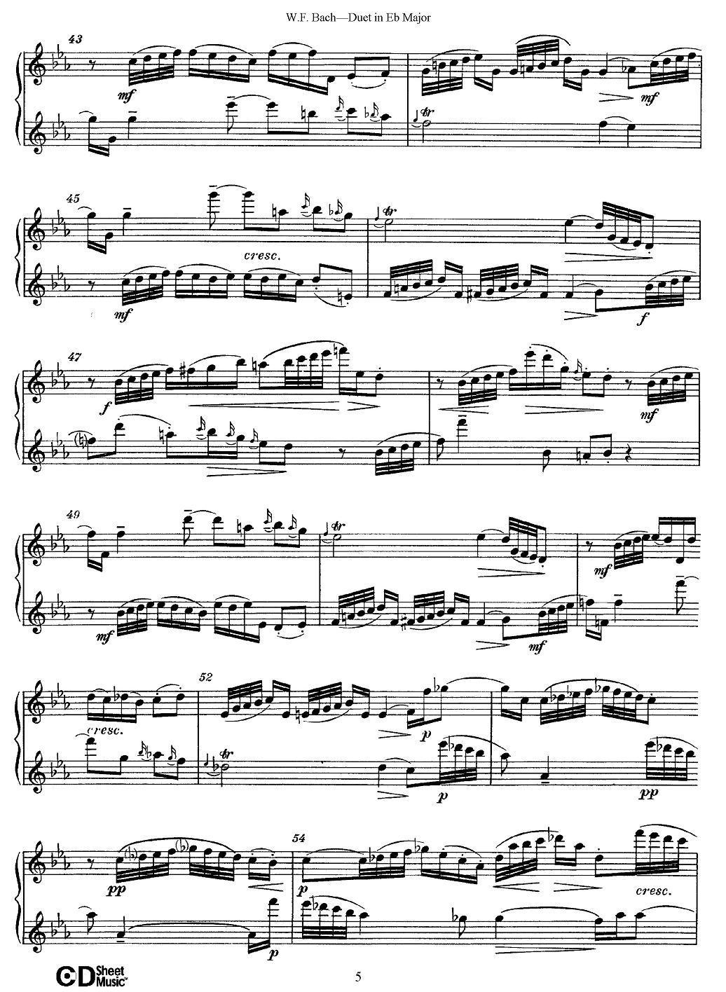 Eb大调二重奏其它曲谱（图5）