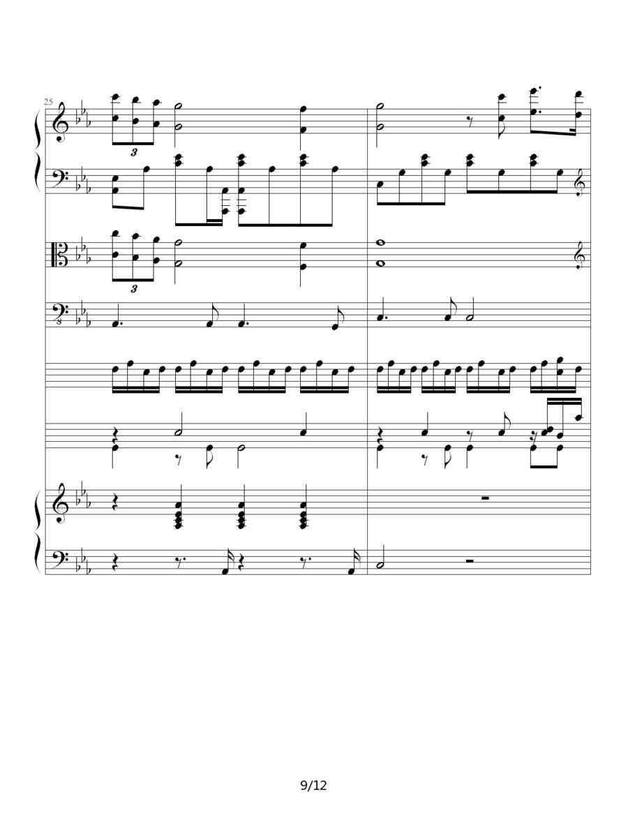 罗密欧与茱丽叶（钢琴协奏曲总谱）其它曲谱（图9）
