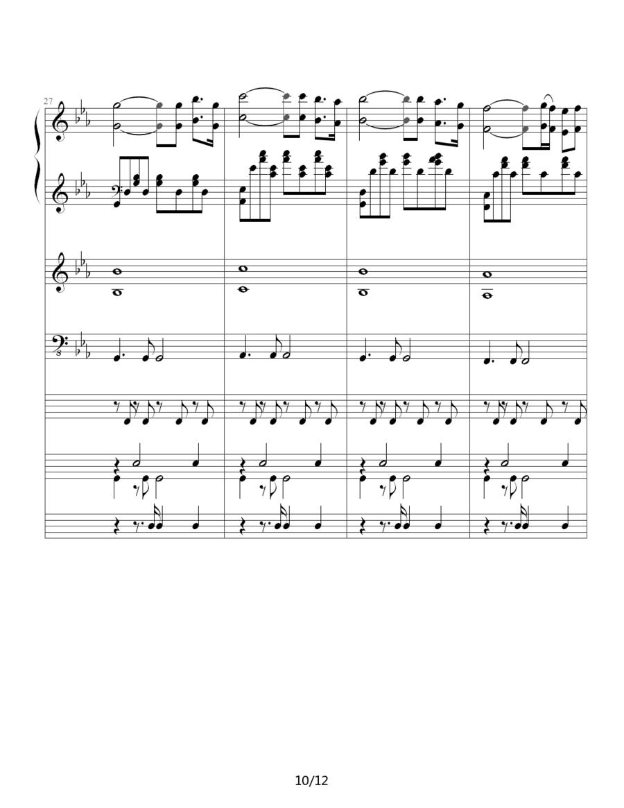罗密欧与茱丽叶（钢琴协奏曲总谱）其它曲谱（图10）