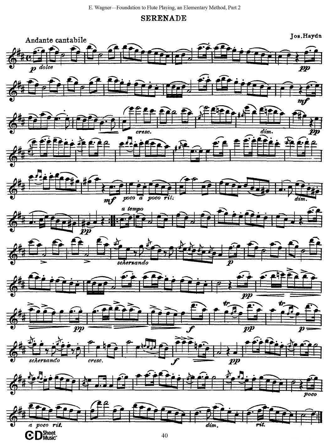 长笛演奏基础教程练习（Collection of Songs and solos）其它曲谱（图8）