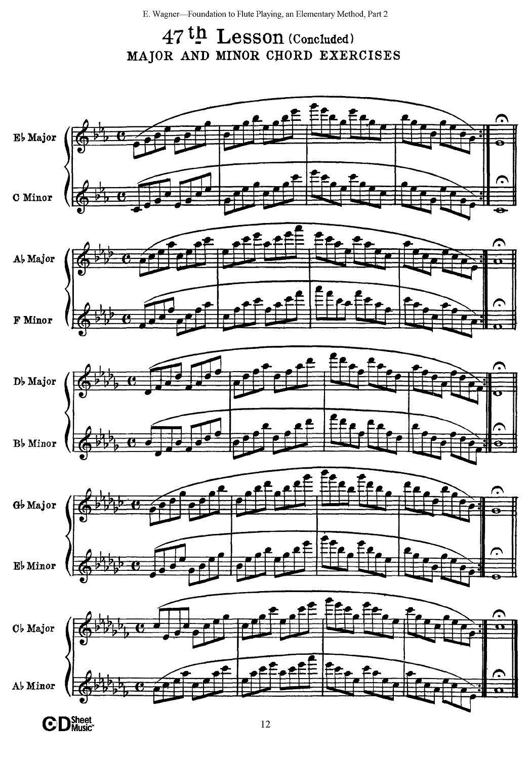 长笛演奏基础教程练习（47—52）其它曲谱（图3）