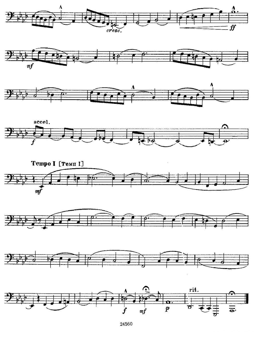 瓦西里耶夫24首大号练习曲集（7—12）其它曲谱（图6）