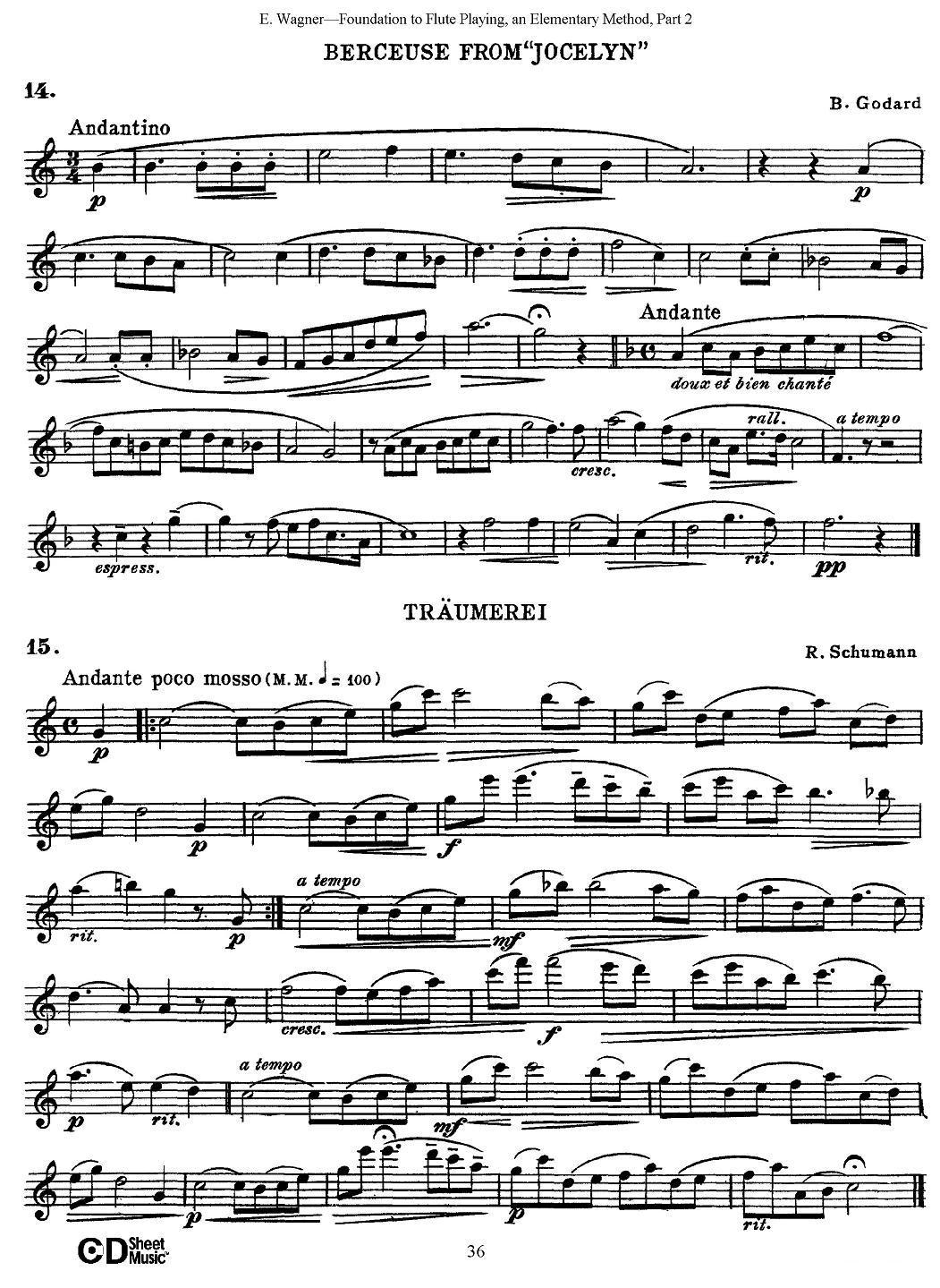 长笛演奏基础教程练习（Collection of Songs and solos）其它曲谱（图4）