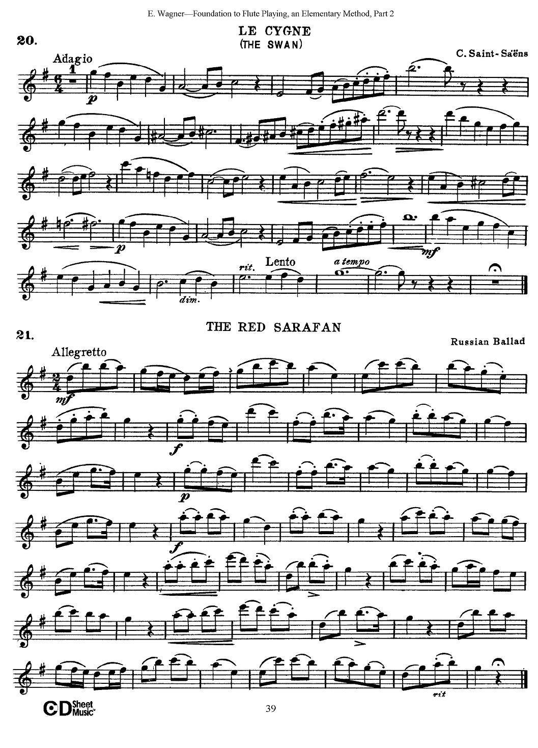 长笛演奏基础教程练习（Collection of Songs and solos）其它曲谱（图7）