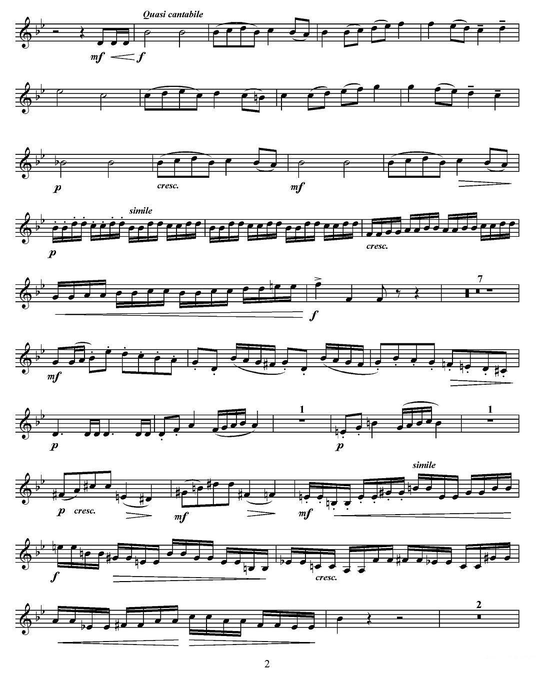 Concert Etude （音乐会练习曲、C调）（小号）其它曲谱（图2）