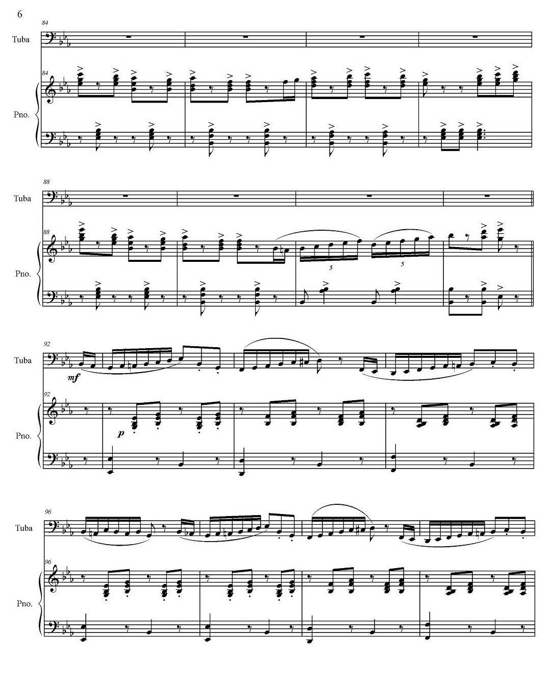 威尼斯狂欢节（大号+钢琴伴奏）其它曲谱（图6）