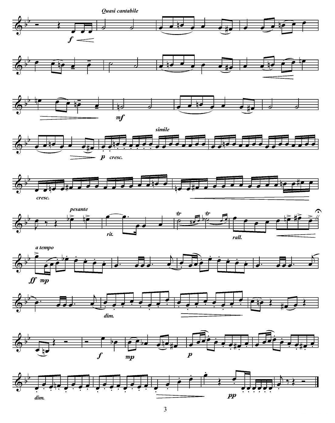 Concert Etude （音乐会练习曲、C调）（小号）其它曲谱（图3）