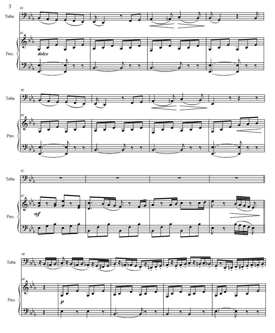 威尼斯狂欢节（大号+钢琴伴奏）其它曲谱（图3）