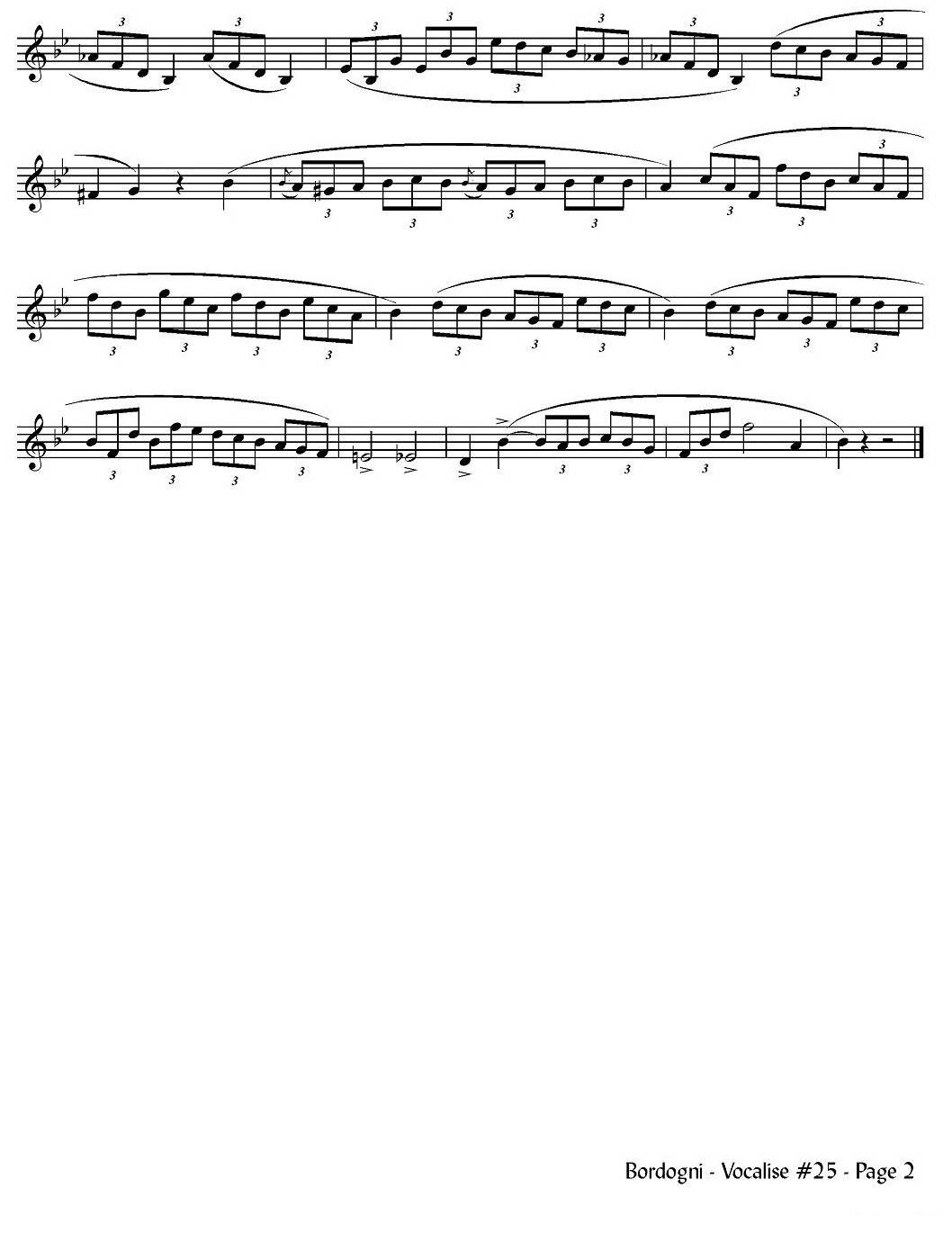 Bordogni - Vocalise #25（小号）其它曲谱（图2）
