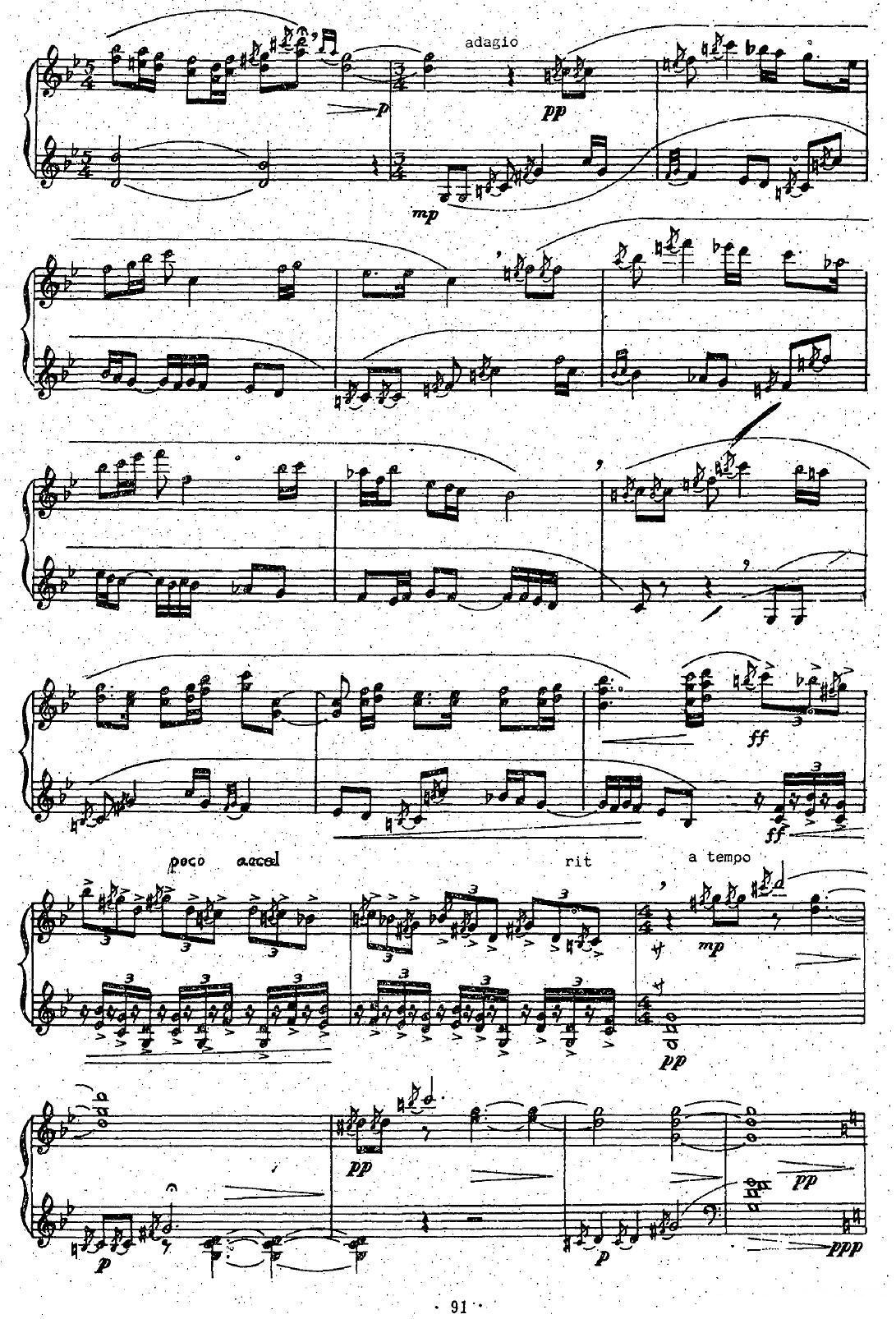 山歌与赋格曲一、山歌（笙二重奏）其它曲谱（图2）