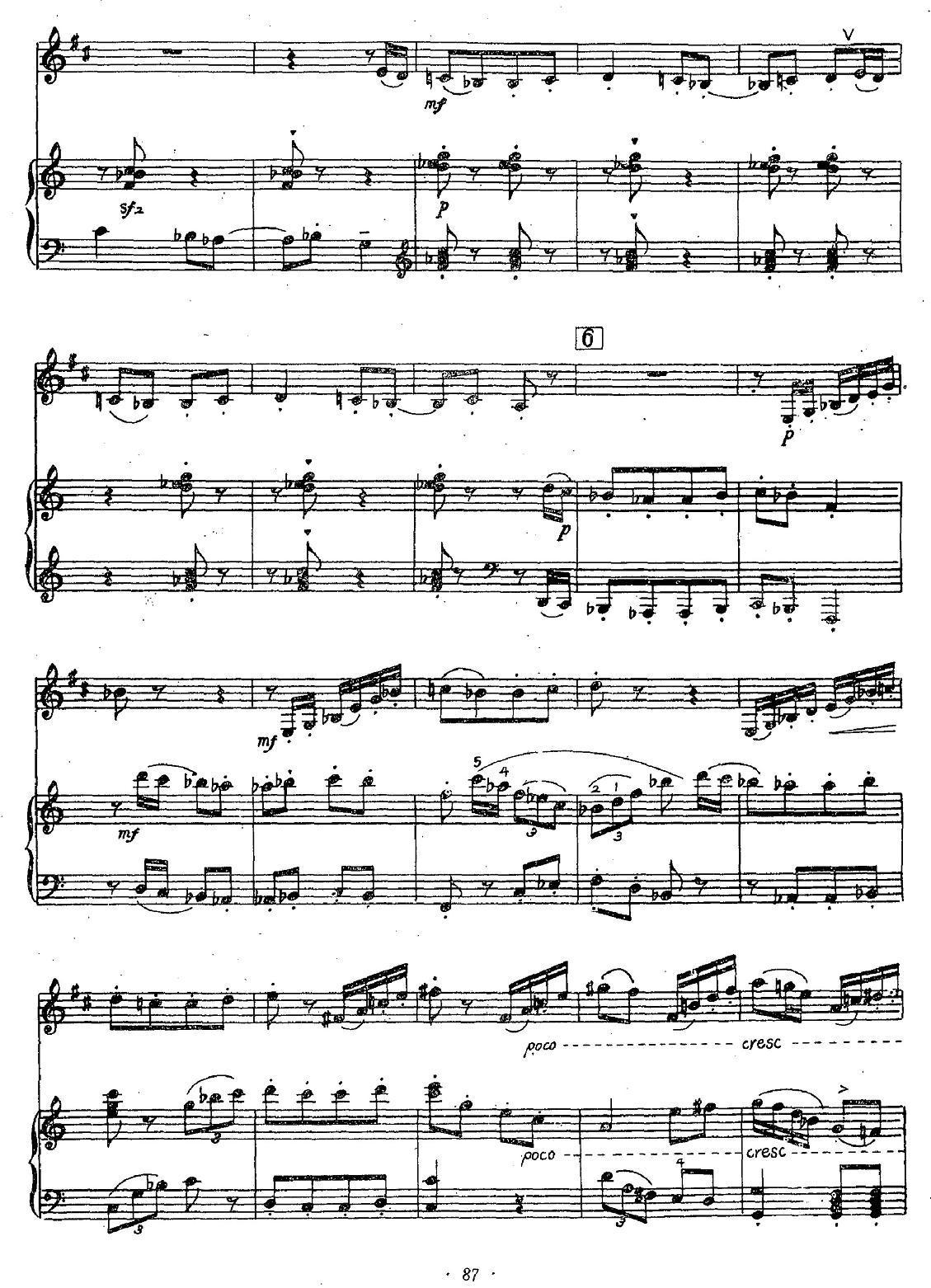 晨歌（单簧管+钢琴伴奏）其它曲谱（图7）