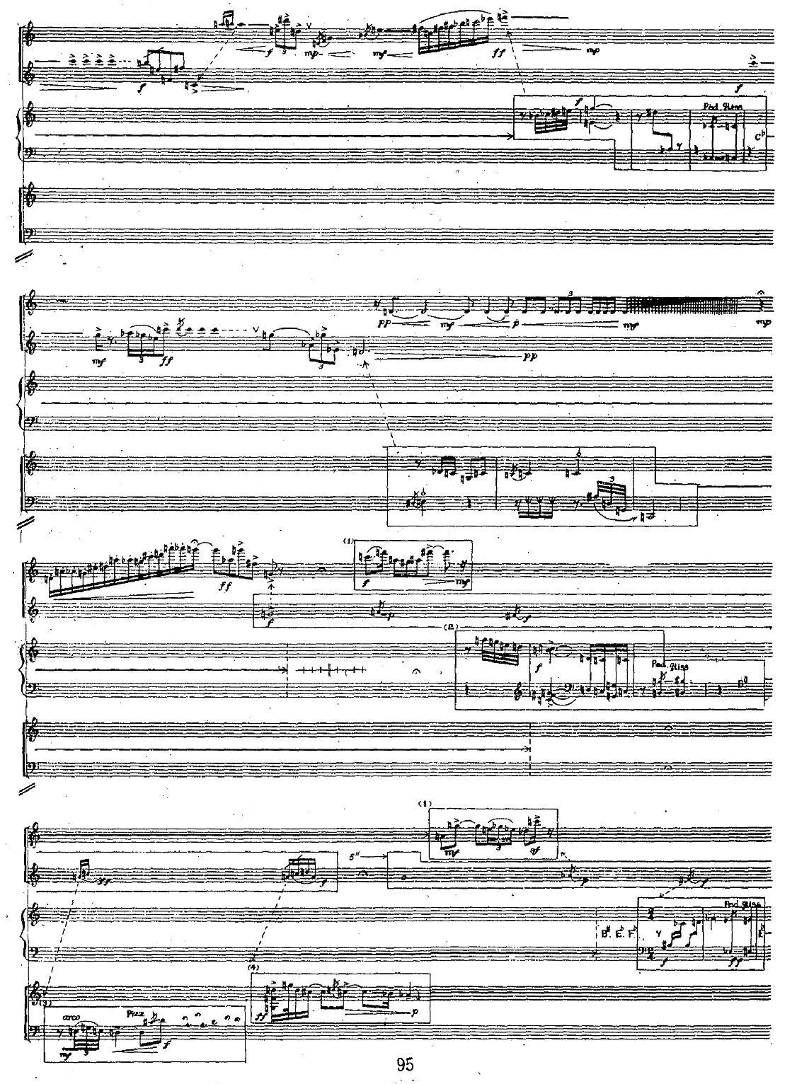 为长笛、单簧管、竖琴、小提琴、大提琴的五重奏其它曲谱（图6）
