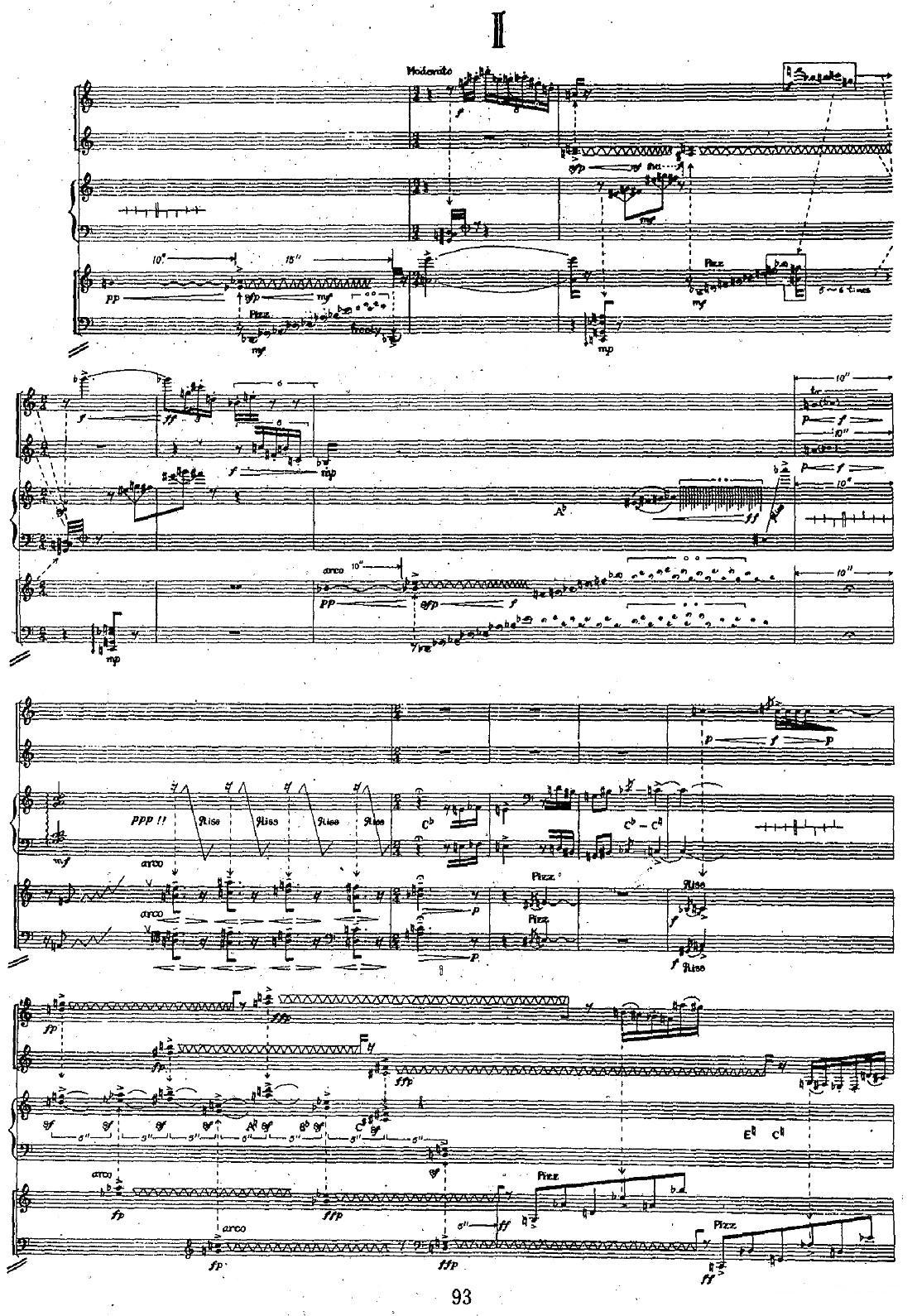为长笛、单簧管、竖琴、小提琴、大提琴的五重奏其它曲谱（图4）