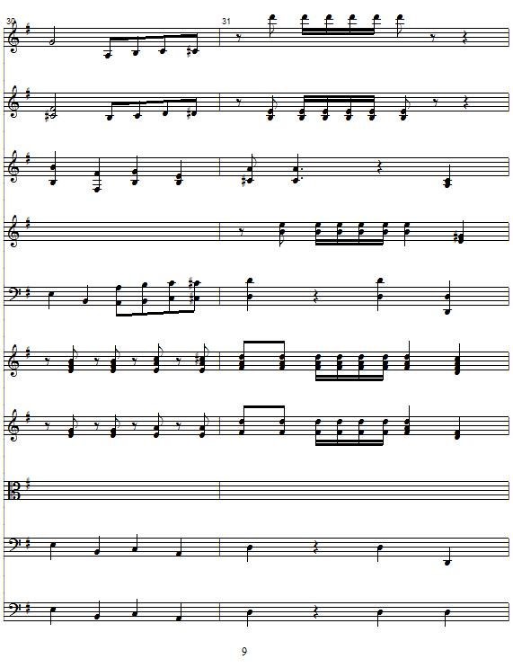 玛利诺之歌（管弦乐队总谱）其它曲谱（图9）