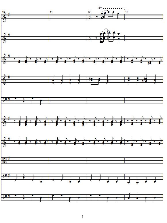 玛利诺之歌（管弦乐队总谱）其它曲谱（图4）