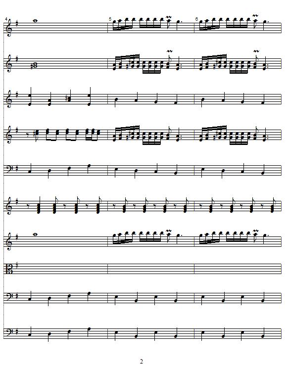 玛利诺之歌（管弦乐队总谱）其它曲谱（图2）