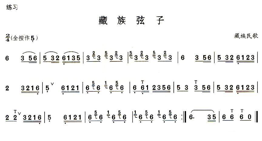 葫芦丝技巧练习之五：倚音练习其它曲谱（图4）