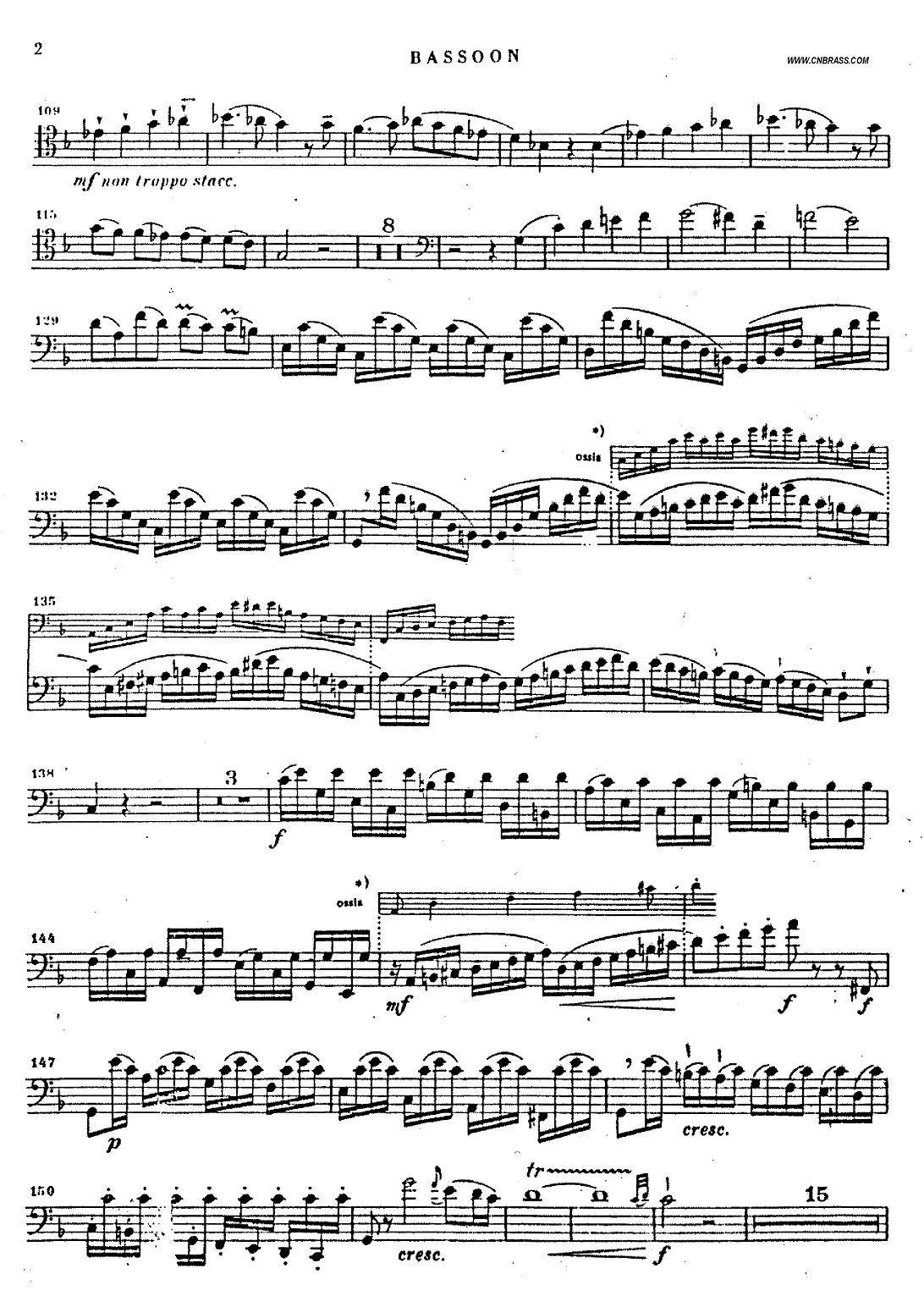 humel - CONCERTO bassoon（胡梅尔 - 巴松协奏曲）其它曲谱（图2）