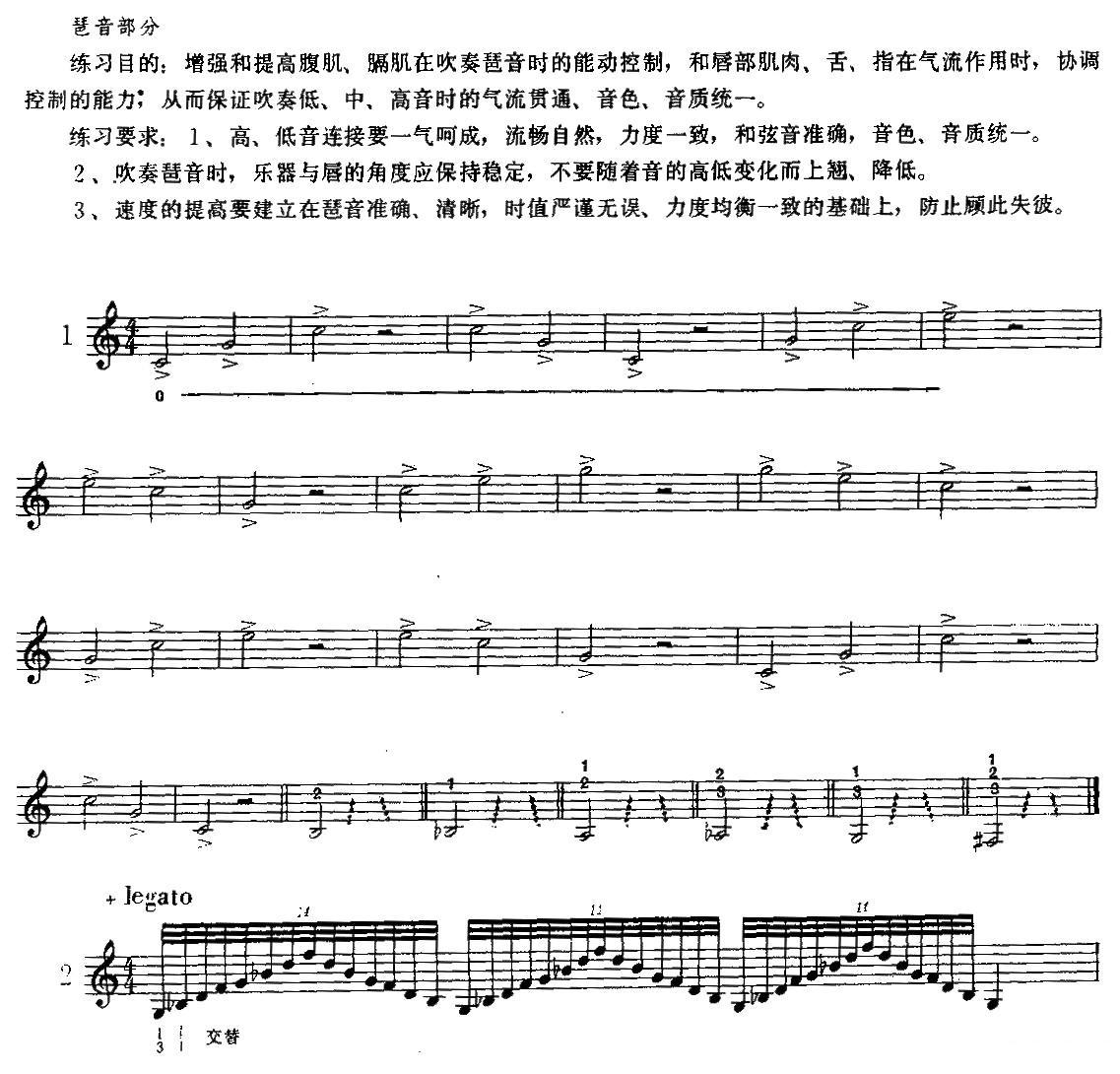 日常琶音练习（小号）其它曲谱（图1）
