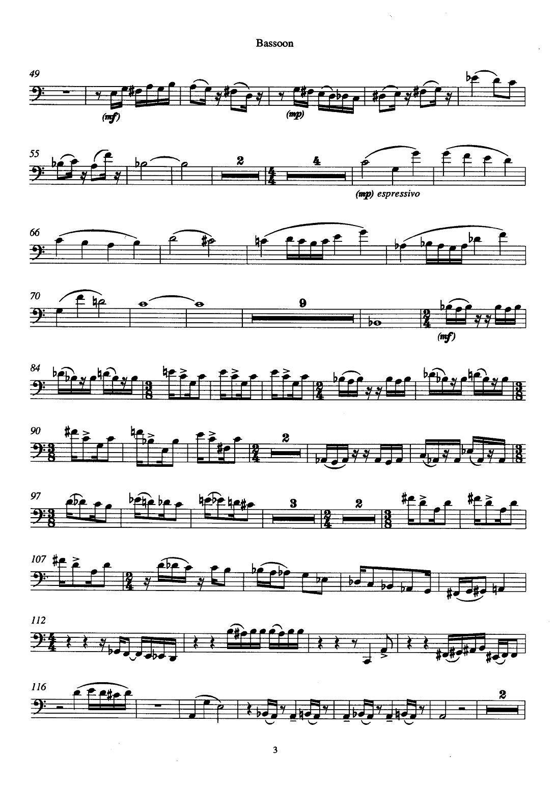 巴松双簧管与钢琴三重奏（1）（巴松分谱）其它曲谱（图2）