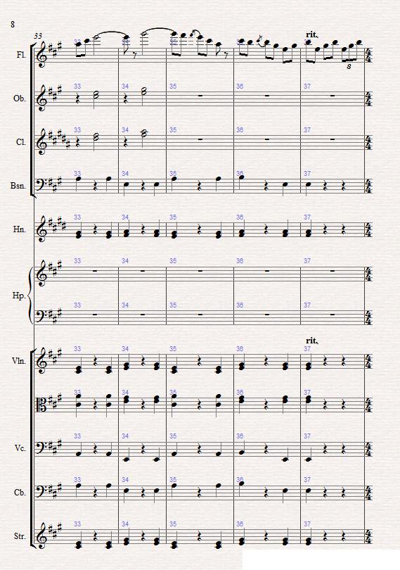 苏尔维格之歌（管弦乐总谱）其它曲谱（图8）