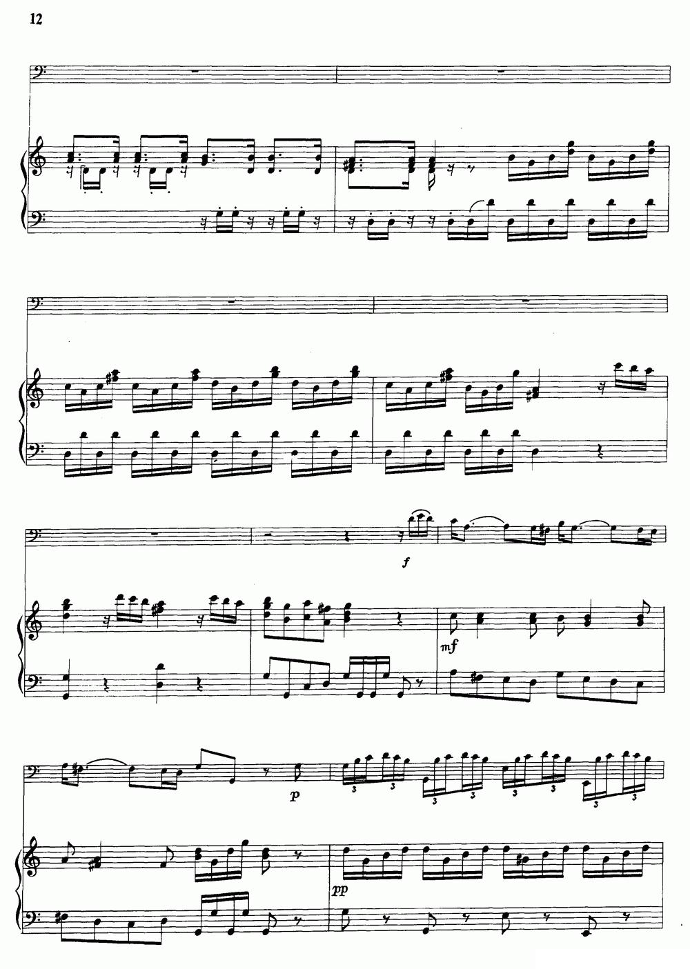 C大调协奏曲（大管+钢琴伴奏）其它曲谱（图12）