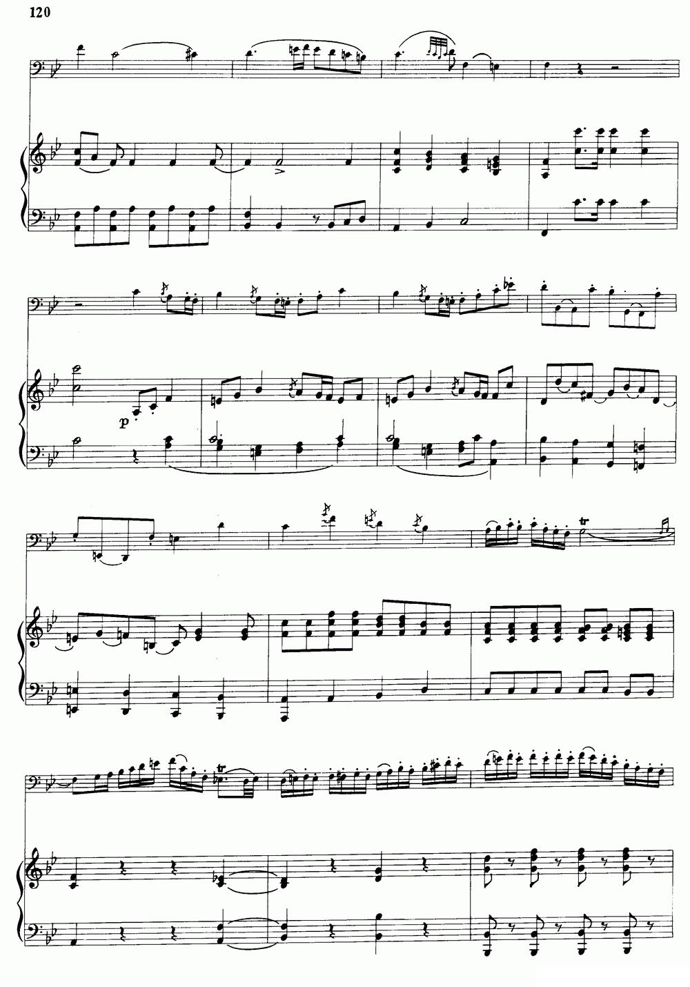 降B大调协奏曲（大管+钢琴伴奏）其它曲谱（图5）