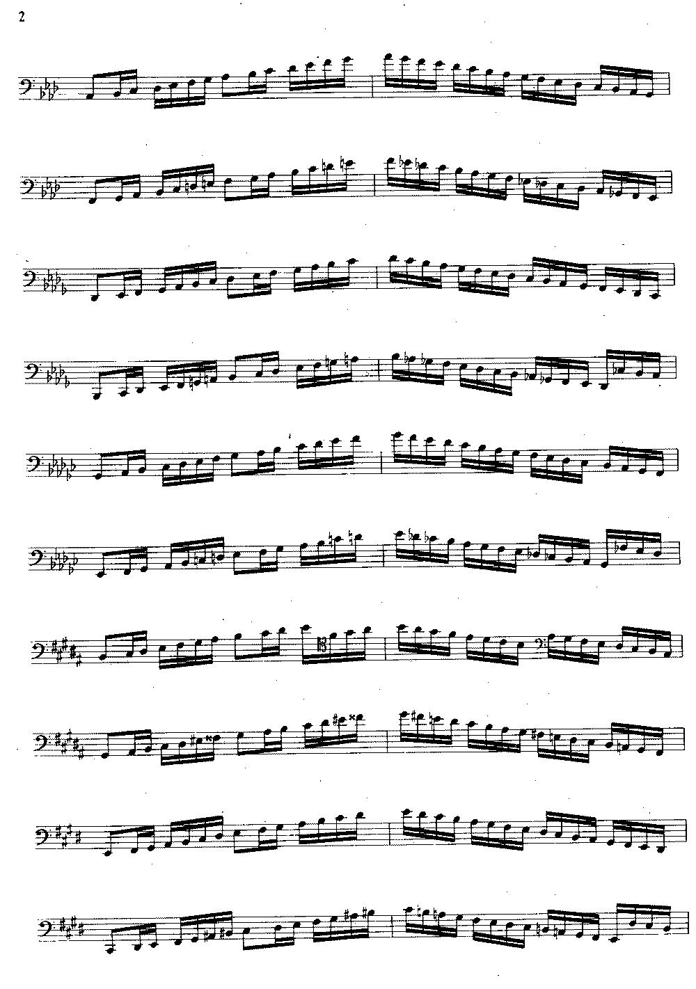 大管高级练习曲 第一部分 每日练习（1—10）其它曲谱（图2）