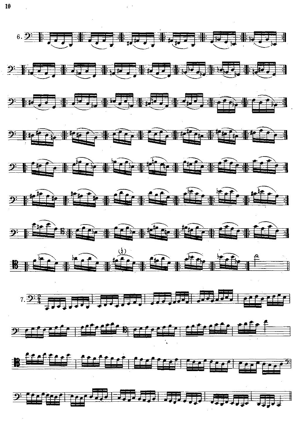 大管高级练习曲 第一部分 每日练习（1—10）其它曲谱（图10）