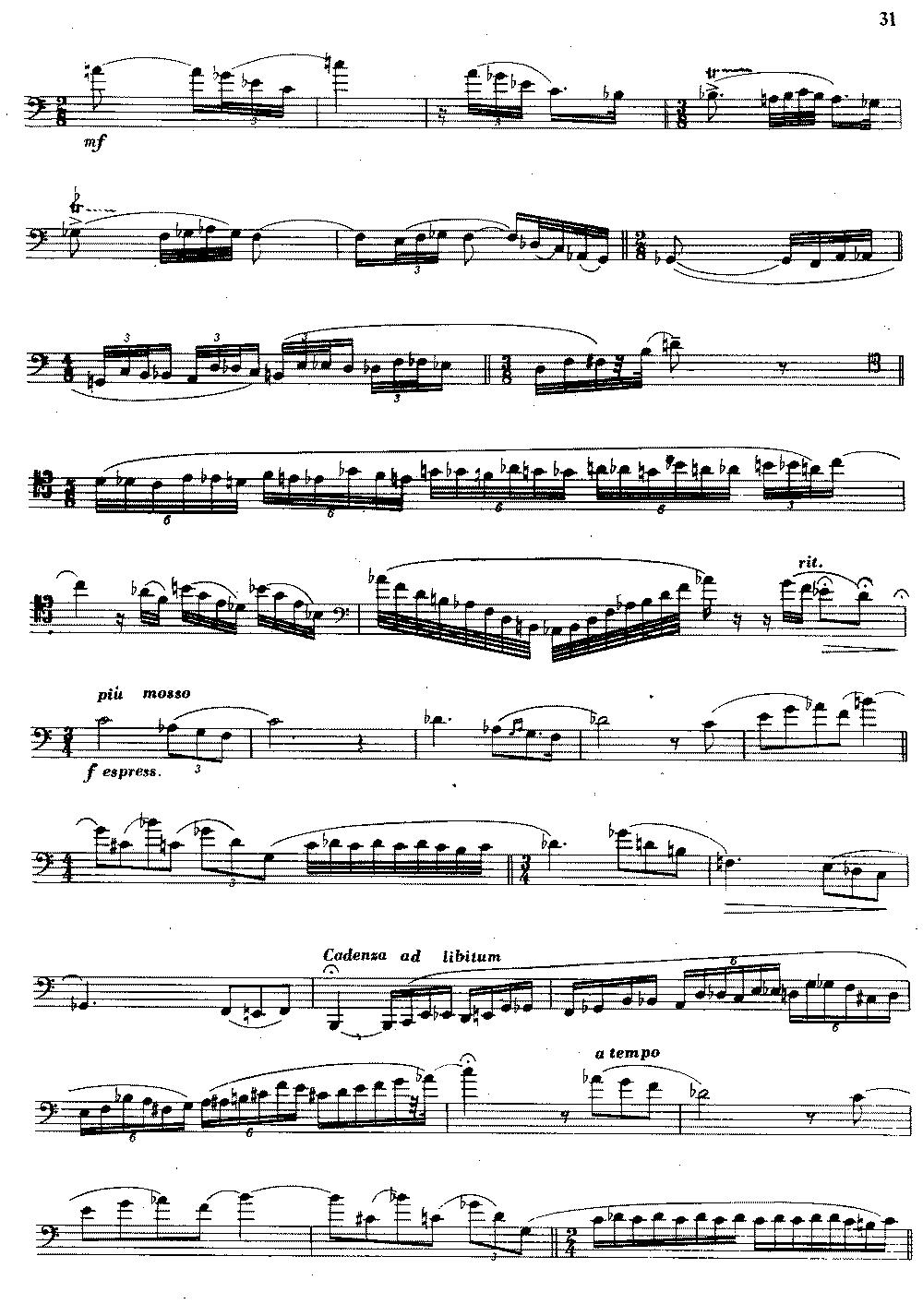 大管高级练习曲 第二部分 节奏练习（2）其它曲谱（图2）