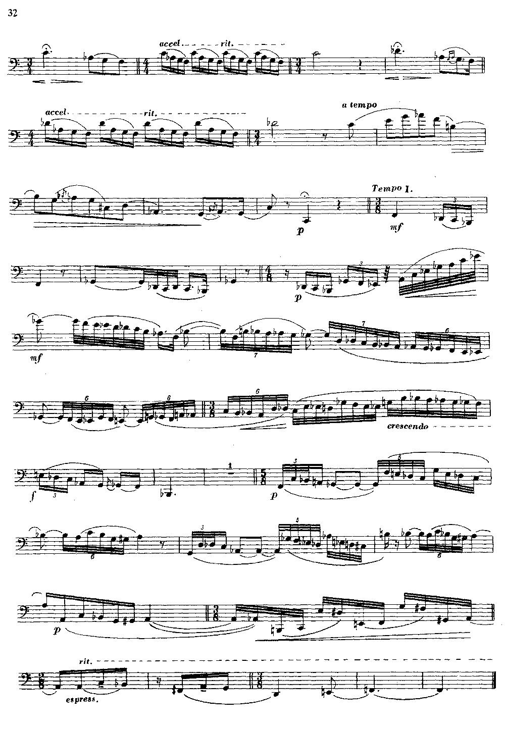 大管高级练习曲 第二部分 节奏练习（2）其它曲谱（图3）