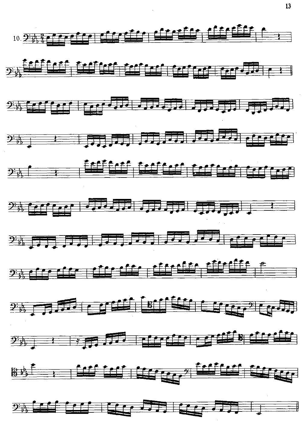大管高级练习曲 第一部分 每日练习（1—10）其它曲谱（图13）