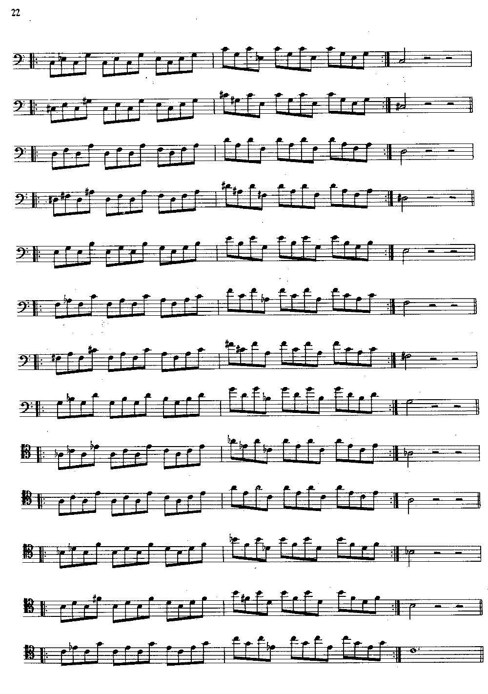 大管高级练习曲 第一部分 每日练习（21—33）其它曲谱（图4）