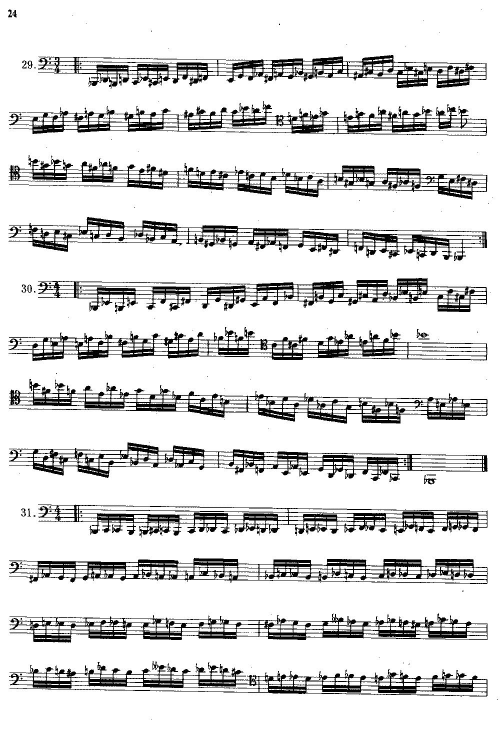 大管高级练习曲 第一部分 每日练习（21—33）其它曲谱（图6）