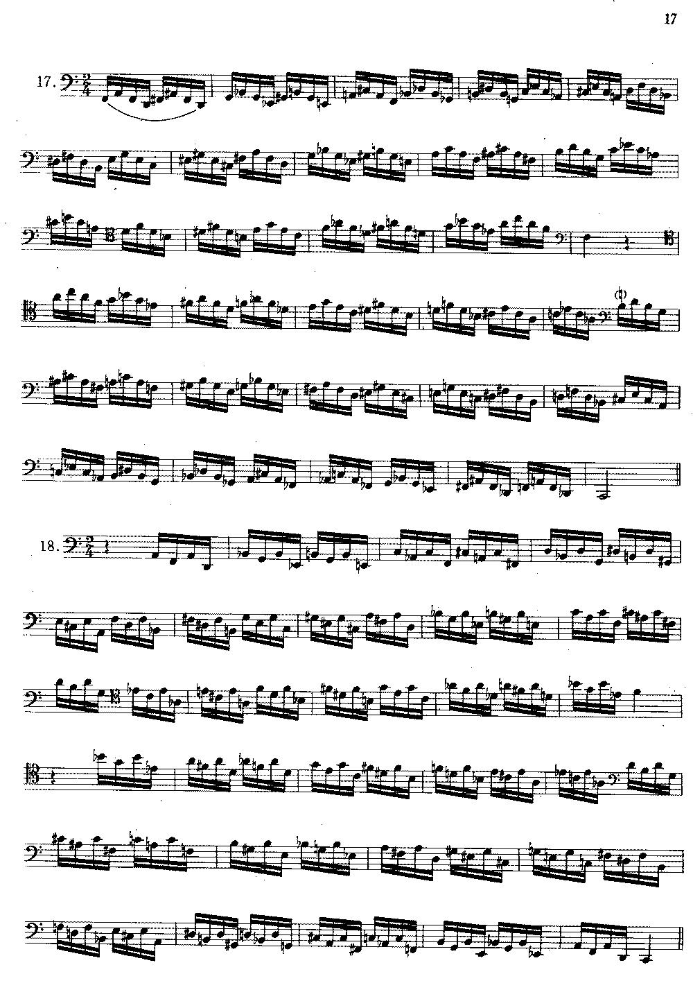 大管高级练习曲 第一部分 每日练习（11—20）其它曲谱（图4）