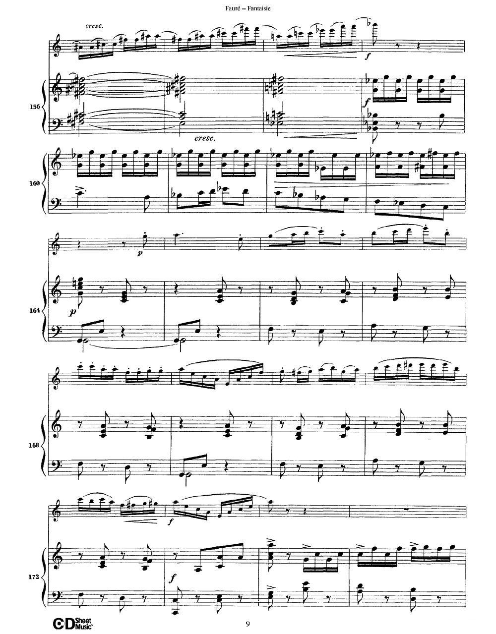 Fantaisie Op.79（幻想曲 作品79号）（长笛+钢琴伴奏）其它曲谱（图9）