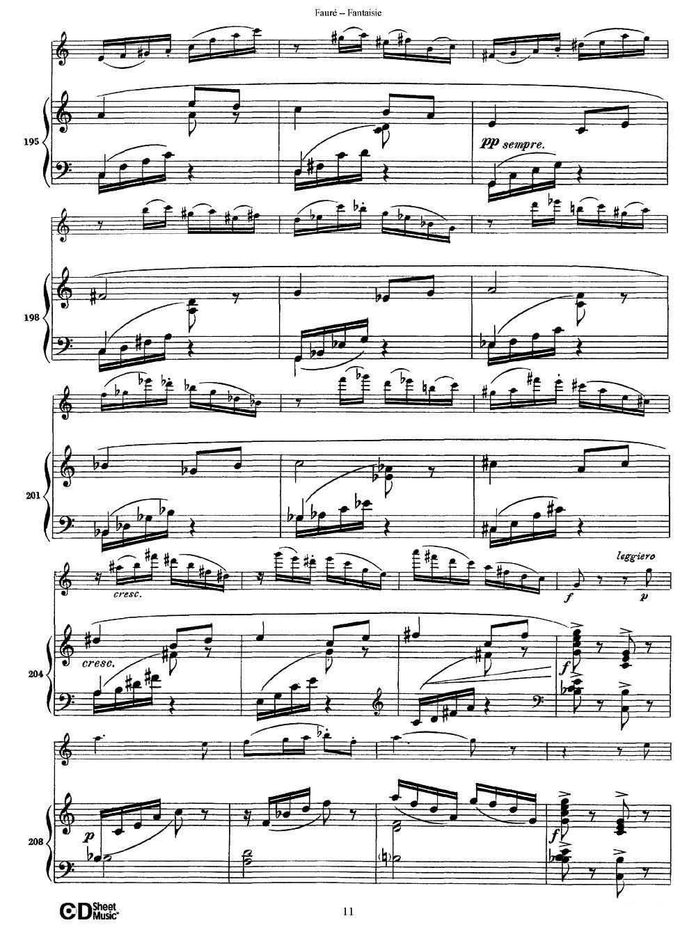 Fantaisie Op.79（幻想曲 作品79号）（长笛+钢琴伴奏）其它曲谱（图11）