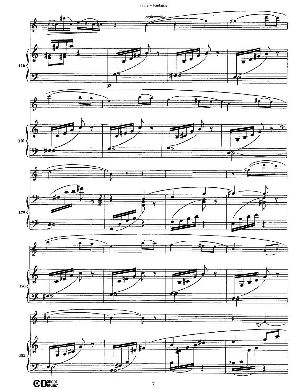 Fantaisie Op.79（幻想曲 作品79号）（长笛+钢琴伴奏）其它曲谱（图7）
