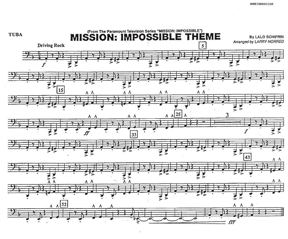 不可能的任务（电影《007》管乐团分谱）其它曲谱（图11）