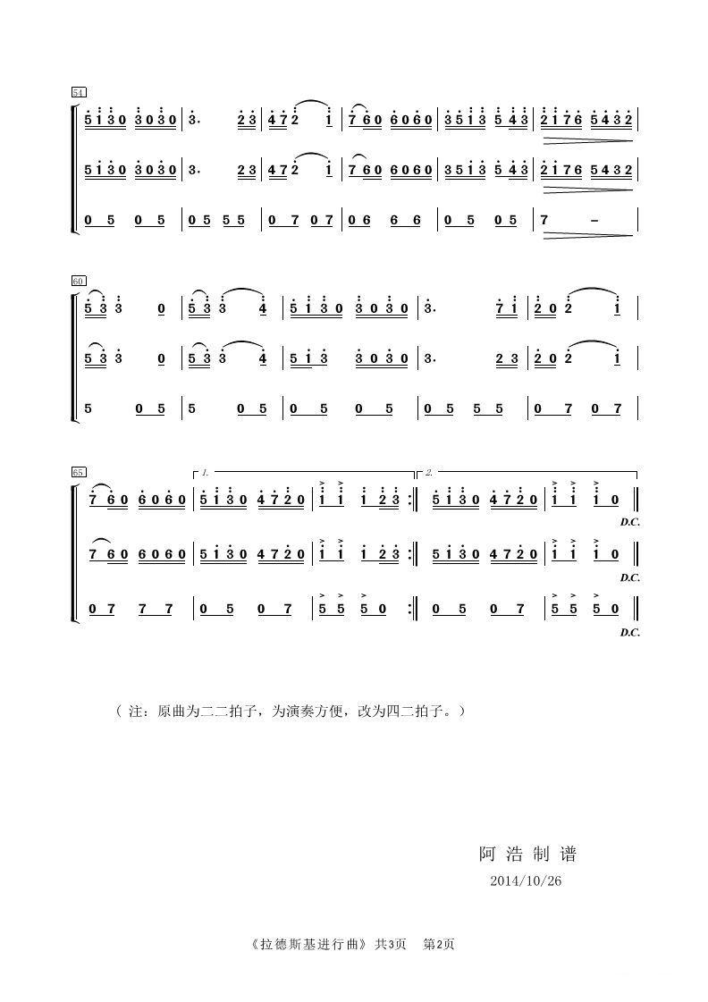 拉德斯基进行曲其它曲谱（图3）